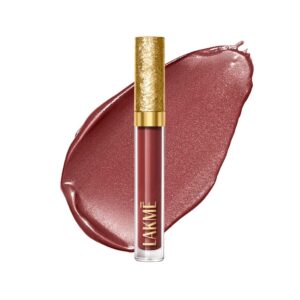 Lakme Be-Jewel Shimmer Lip Liquid with Ceramides, Luminous Matte Finish, Waterproof - 201 Pink Topaz 3.5ml